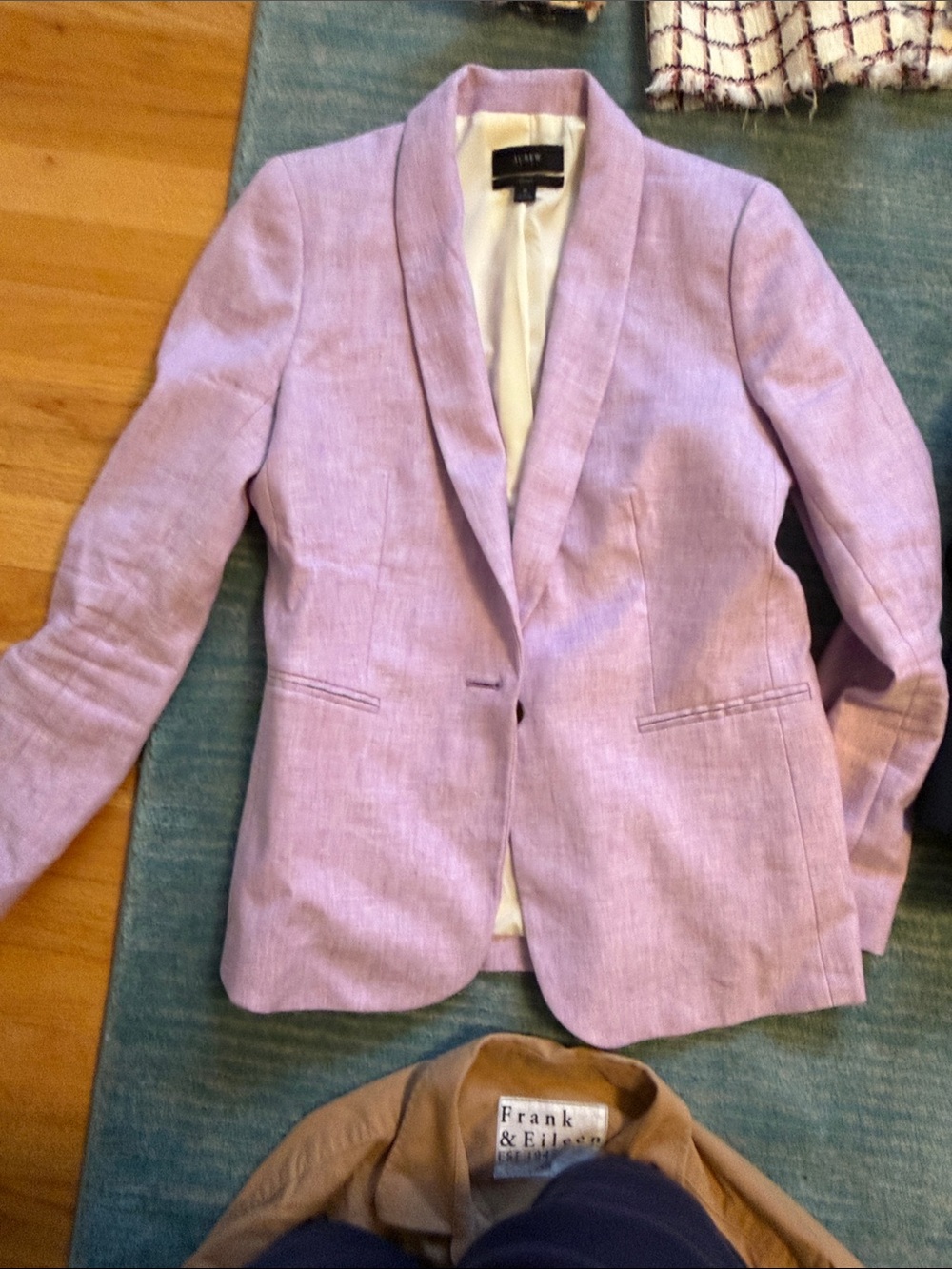 J. Crew Factory Lilac Shawl-Collar Blazer
